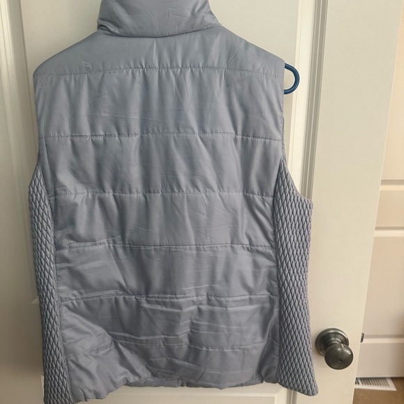 Women's Gray Puffer Vest by Lands' End - Picture 3 of 3